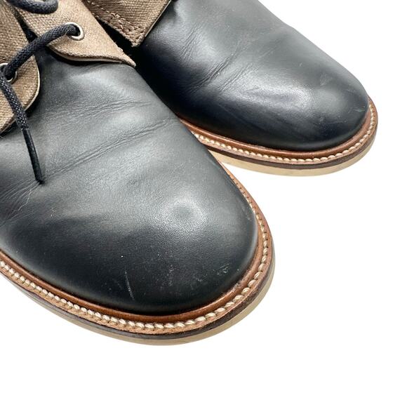 Lacoste | Men | Sherbrooke Leather Canvas Mixed Media Dress Oxford Shoes | Sz 8 - Picture 11 of 13